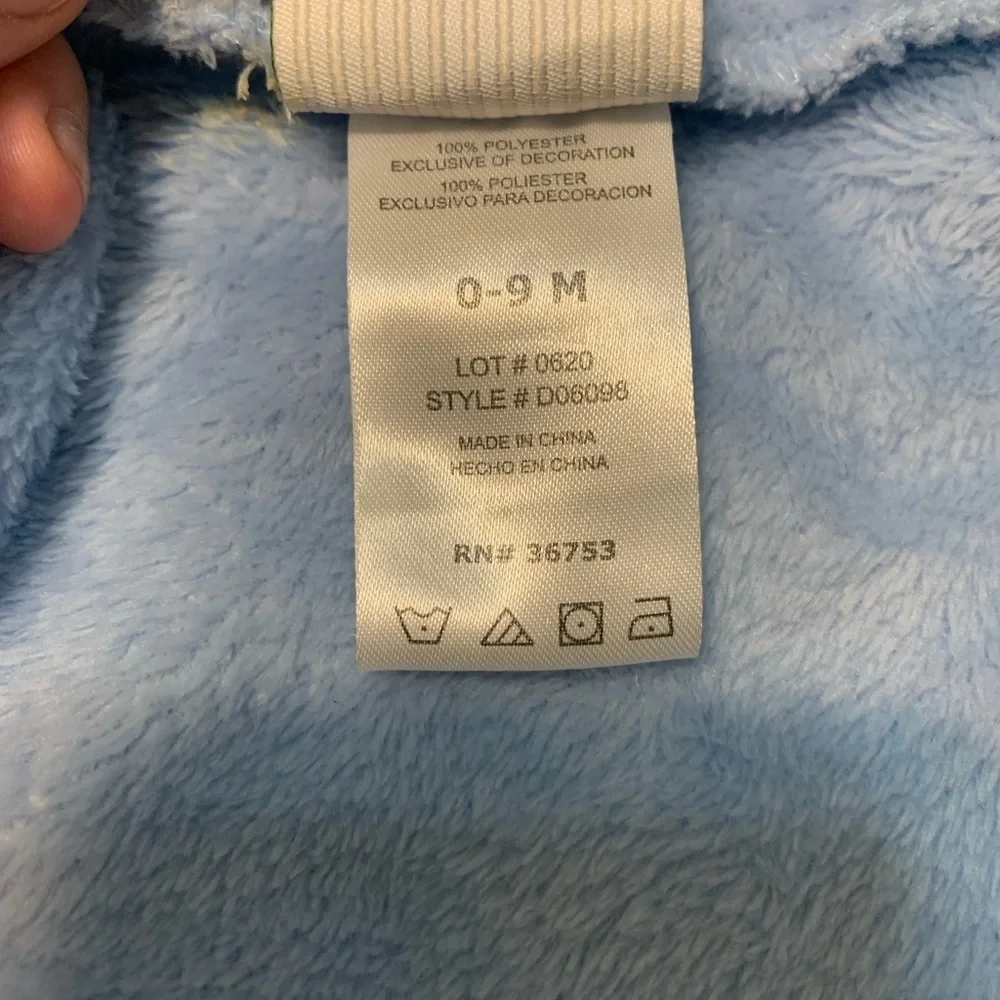 Duck Duck Goose Blue Elephant Baby Bath Robe 0-9 Months